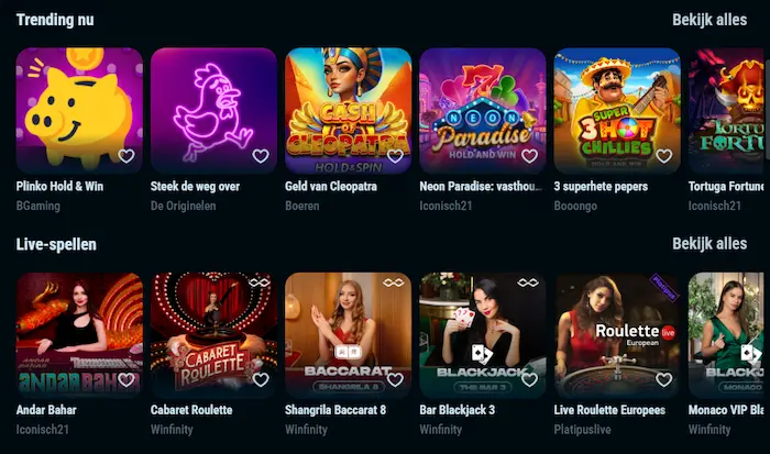 Crystalroll Casino games